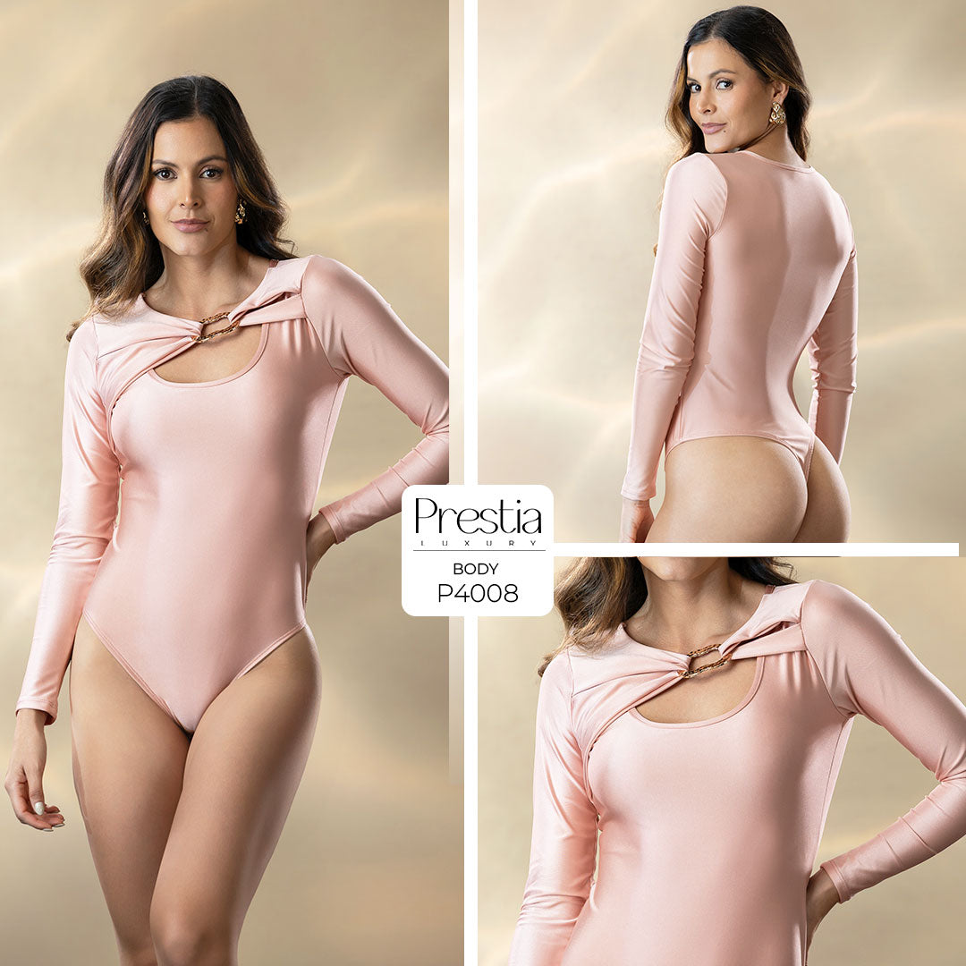 P4008 BODY LICRA DESTELLANTE PALO DE ROSA