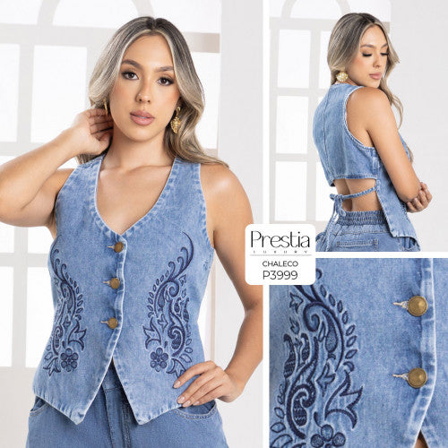 P3999 CHALECO INDIGO AZUL