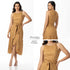 P74564 VESTIDO POPELINA OCRE