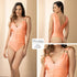 P4007 BODY LICRA DESTELLANTE MANDARINA
