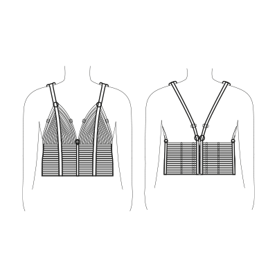 Guía de Tallas para P3957 BLUSA POLILICRA NEGRO