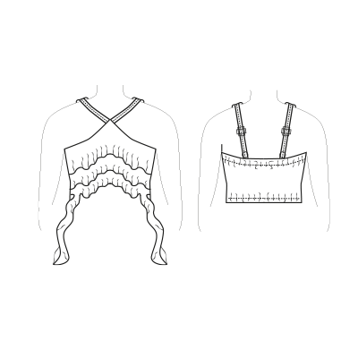 Guía de Tallas para P3967 BLUSA CHALIS ESTAMPADO ROSADO