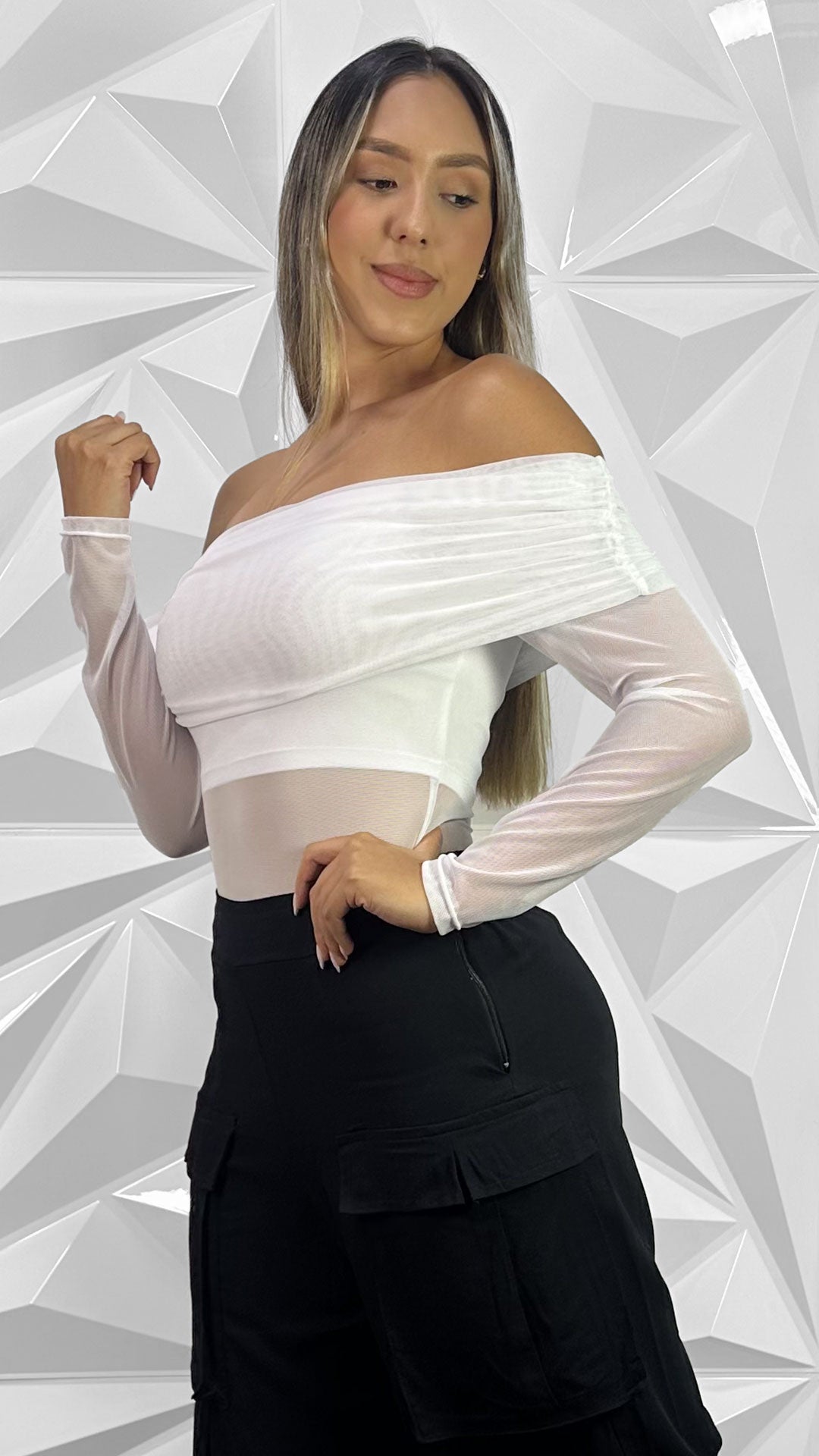P3977 BLUSA MAYA TEX BLANCO