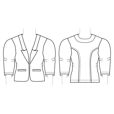 Guía de Tallas para P3991 BLAZER NOCHES DE VIENA NEGRO