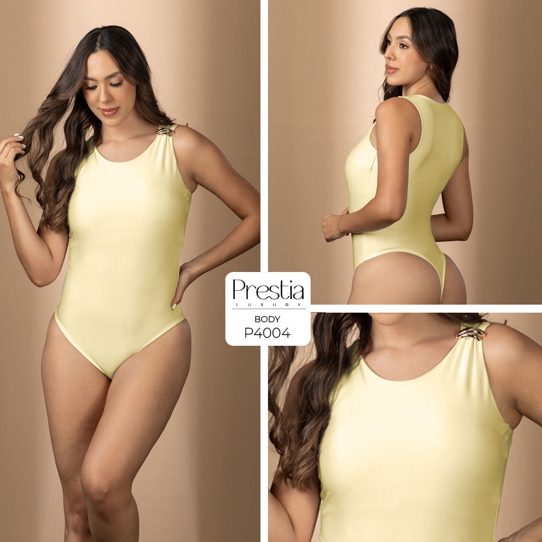 P4004 BODY LICRA DESTELLANTE AMARILLO