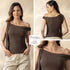 P4005 BLUSA MALLA CAFE