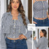 P4064 DUO CAMISA CHALIS RAYAS AZUL OSCURO