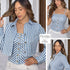 P4064 DUO CAMISA CHALIS RAYAS AZUL CLARO