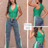 P74302 CONJUNTO BENGALINA CON INDIGO VERDE