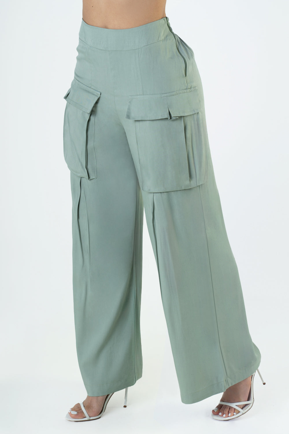 P74378 PANTALÓN TWILL SENSACION VERDE