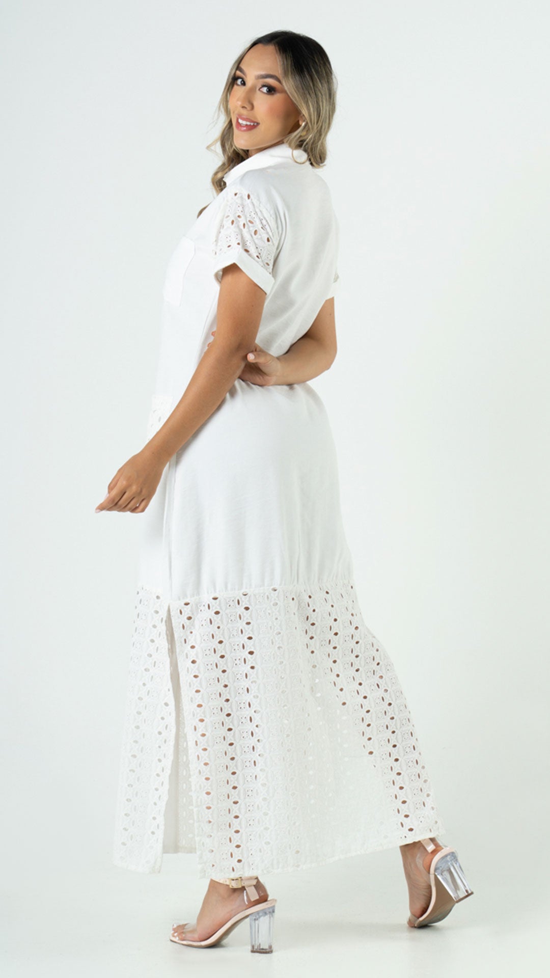 P74392 VESTIDO FLOW MARFIL