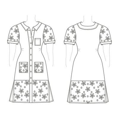 Guía de Tallas para P74392 VESTIDO FLOW MARFIL