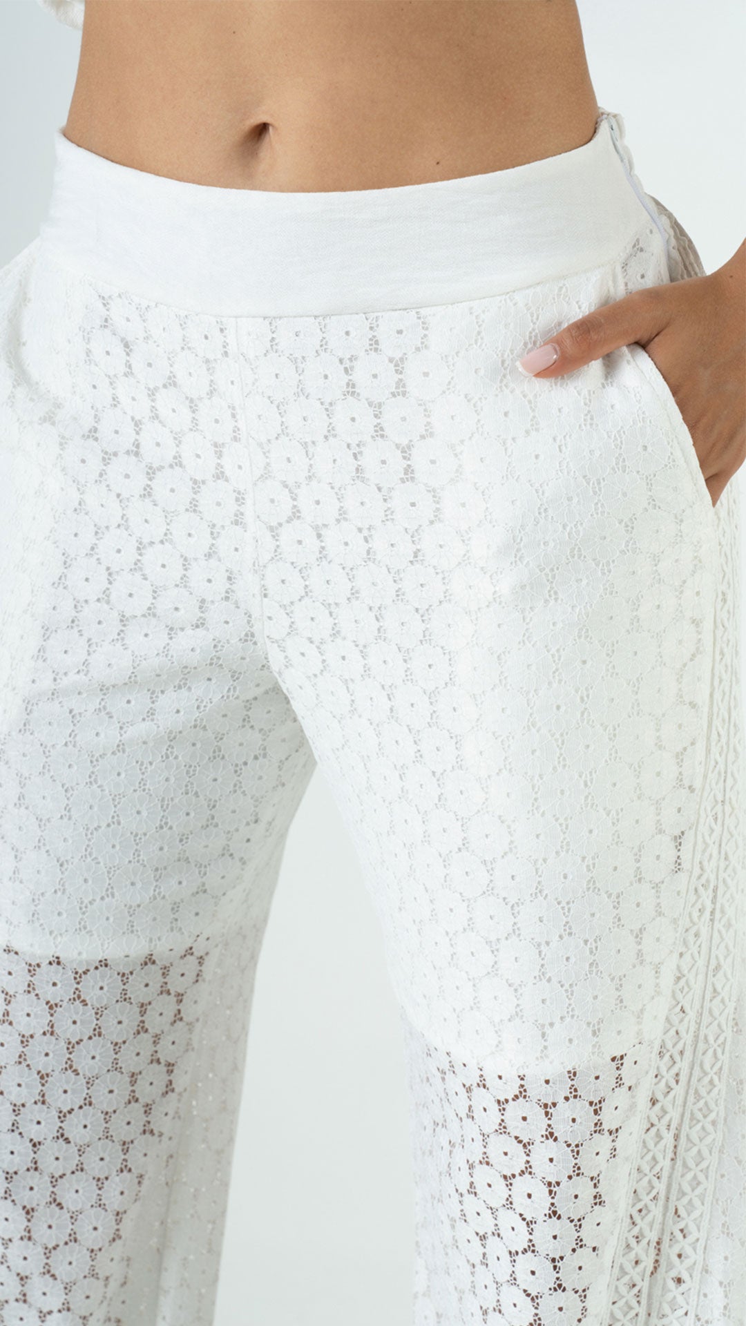 P74408 CONJUNTO LINO POLIESTER MARFIL