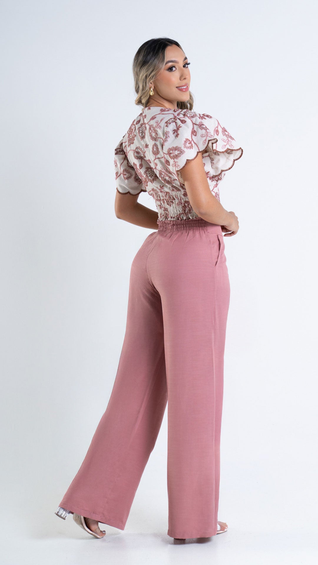 P74412 CONJUNTO LINO PALO DE ROSA