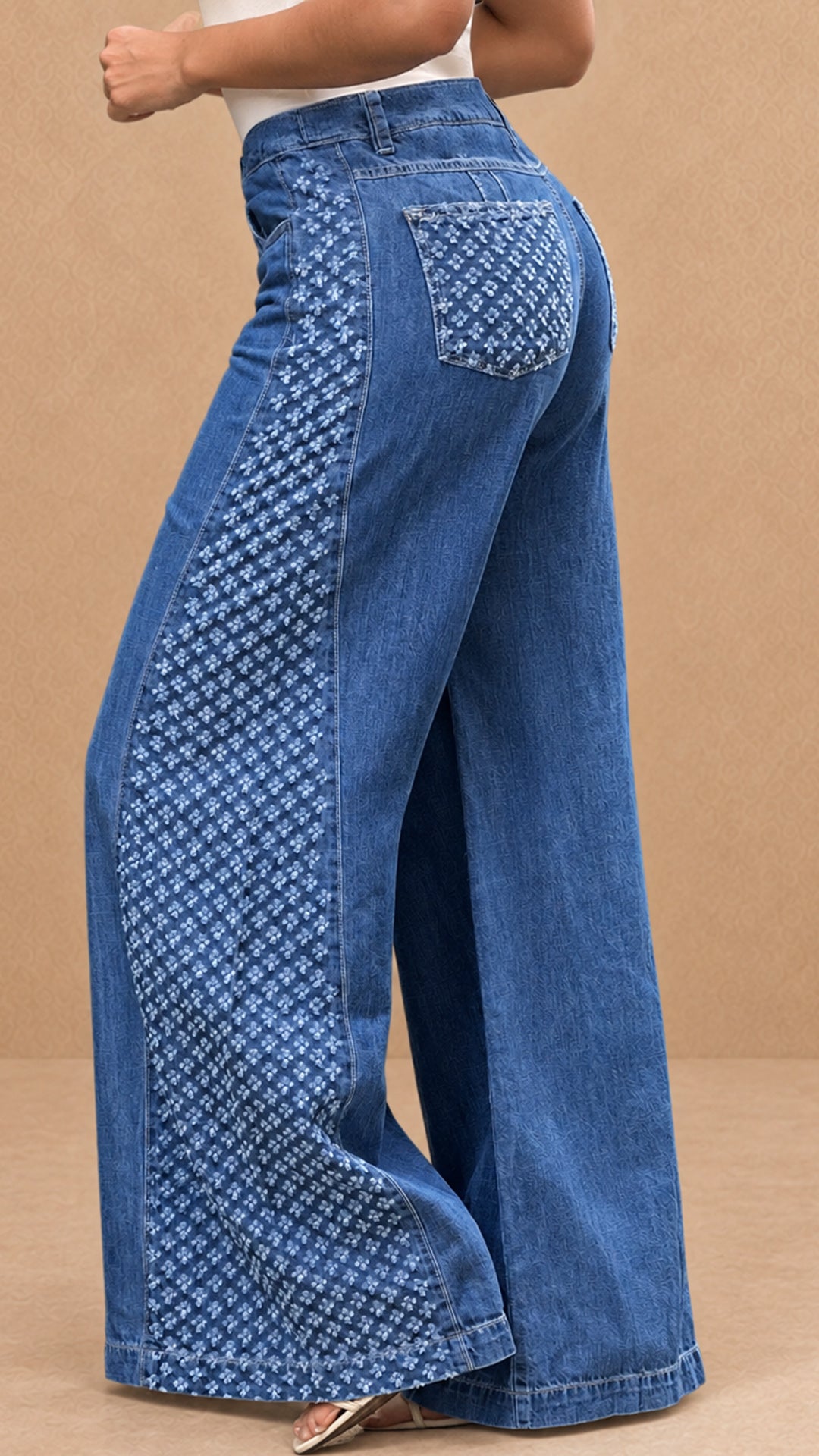 P74440 PANTALÓN INDIGO AZUL