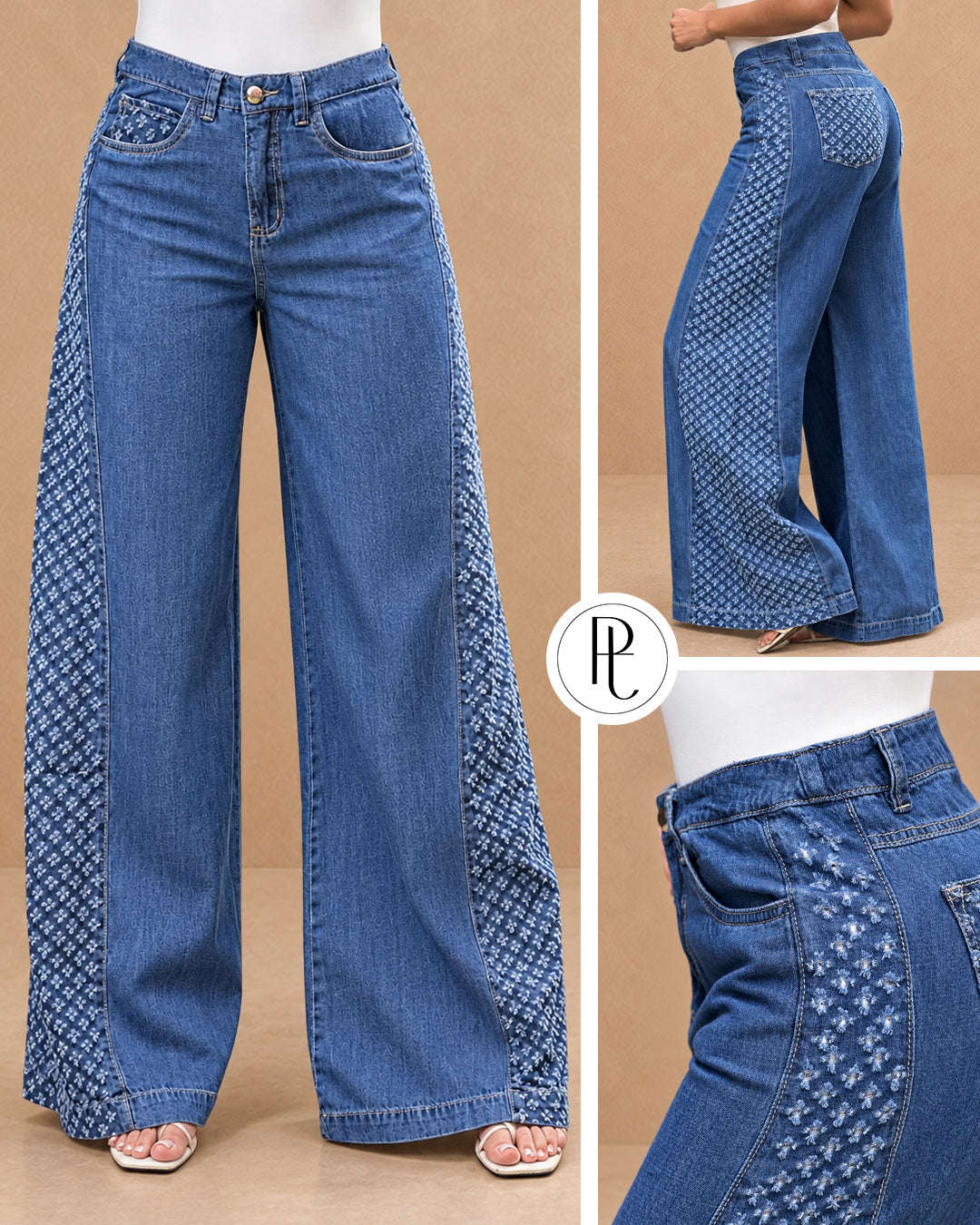P74440 PANTALÓN INDIGO AZUL