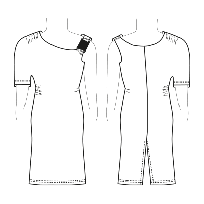 Guía de Tallas para P74469 VESTIDO BLONDA PALO DE ROSA