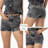 P74476 SHORT DRILL LICRADO NEGRO