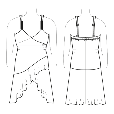 Guía de Tallas para P74482 VESTIDO LICRA DESTELLANTE TERRACOTA