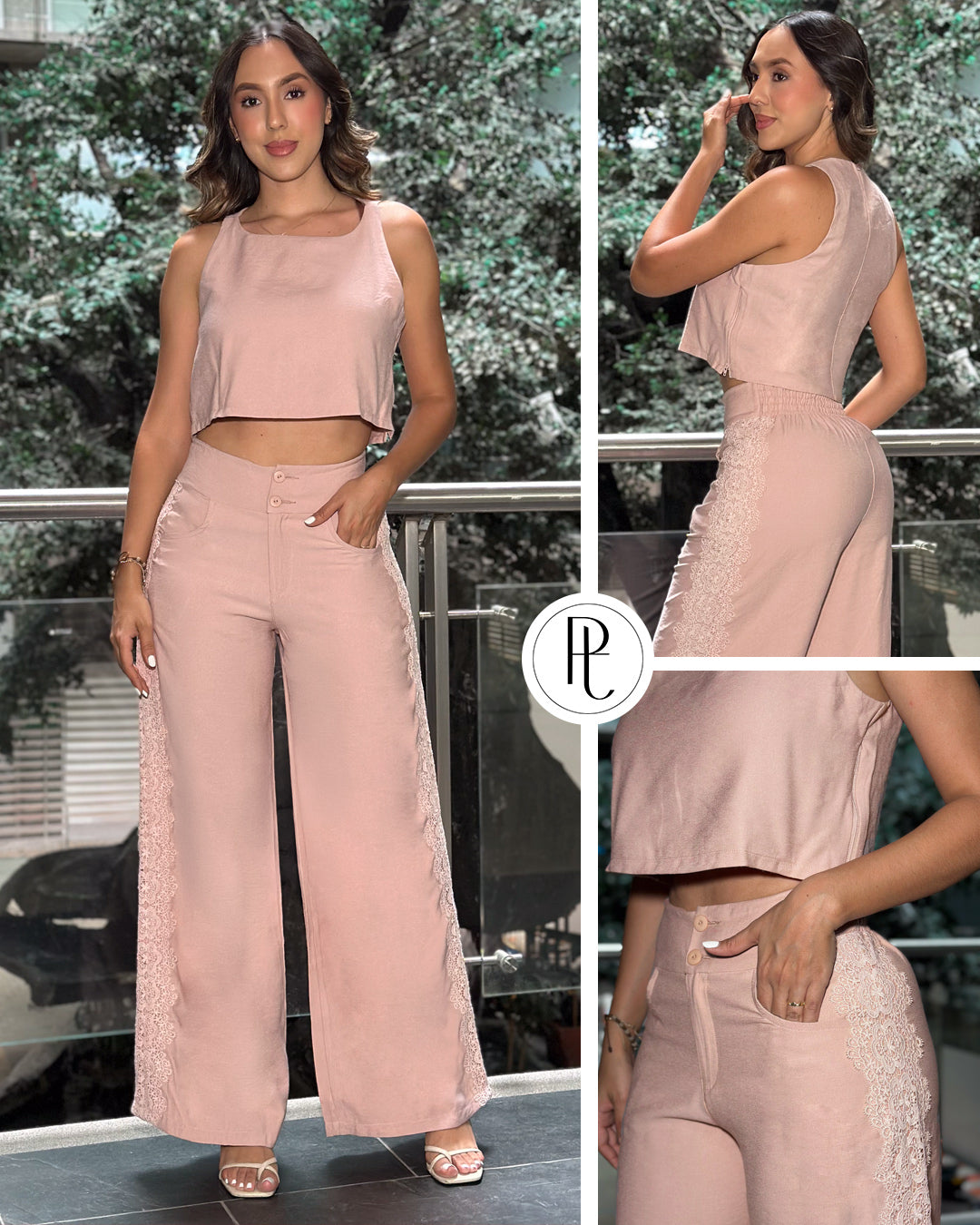 P74523 CONJUNTO FLOW PALO DE ROSA