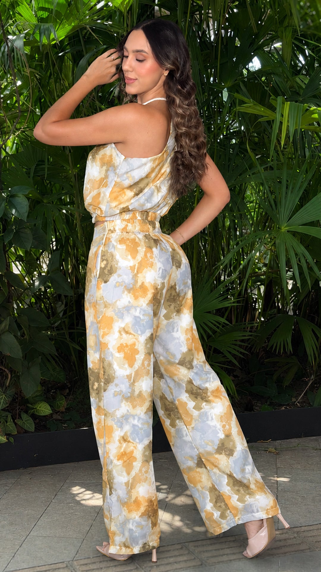 P74529 CONJUNTO ESTAMPADO AMARILLO