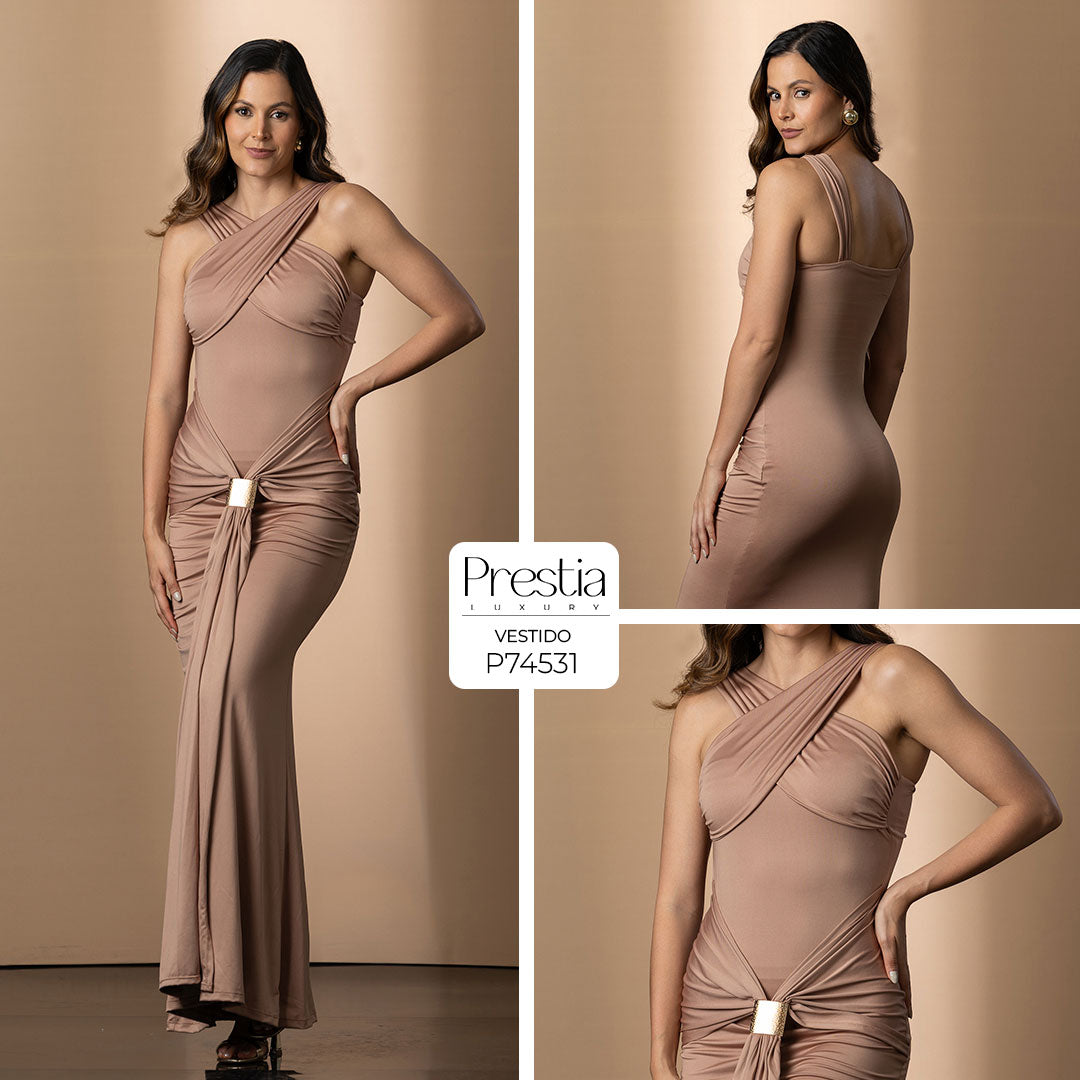 P74531 VESTIDO JABON MOKA