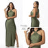 P74534 VESTIDO LICRA VERDE