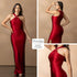 P74534 VESTIDO LICRA ROJO