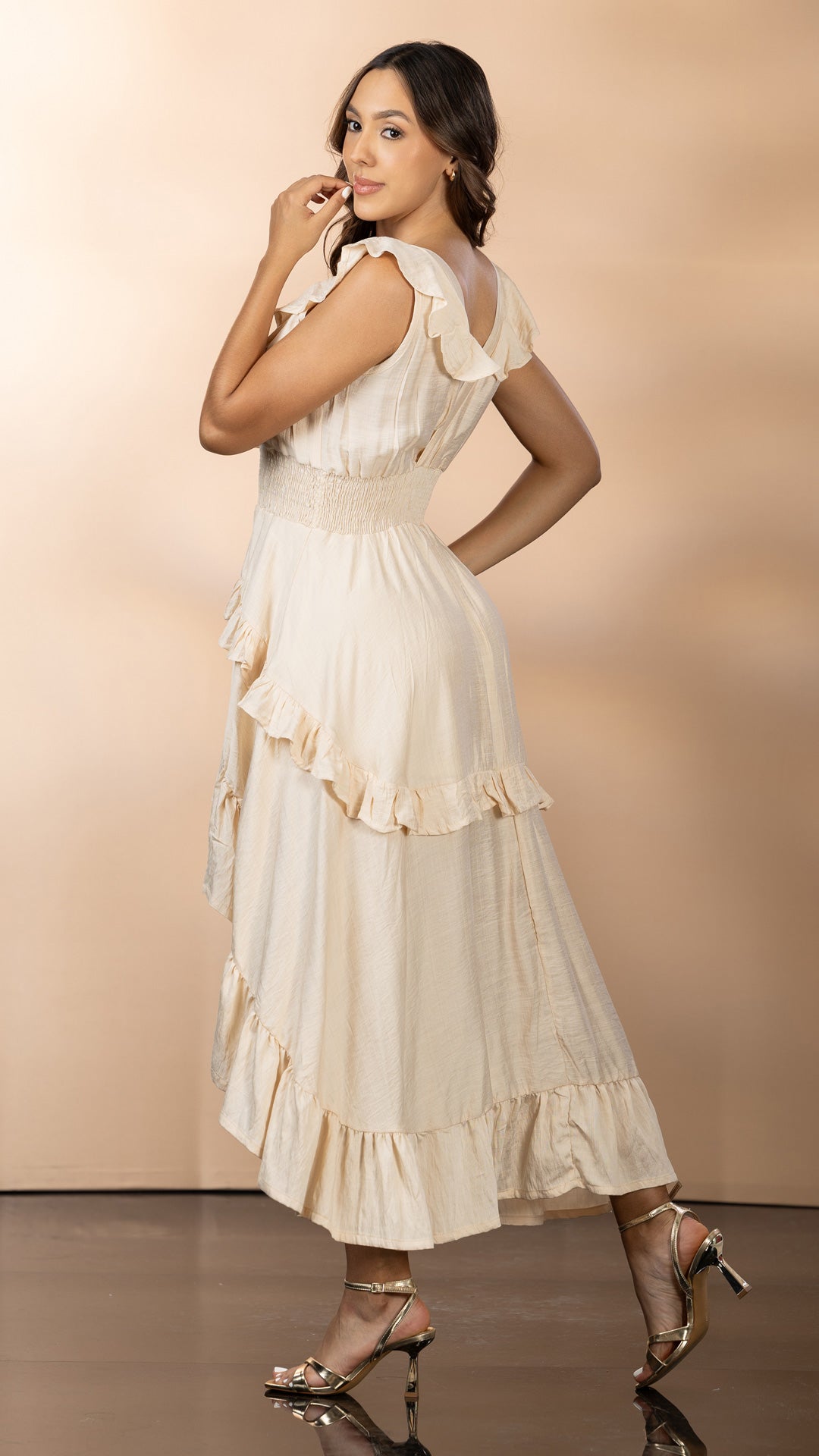 P74537 VESTIDO CHALIS VAINILLA