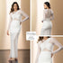P74546 VESTIDO MALLATEX MARFIL