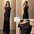 P74558 VESTIDO BLONDA NEGRO