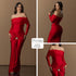 P74561 VESTIDO POLIESTER SHAKIRA ROJO