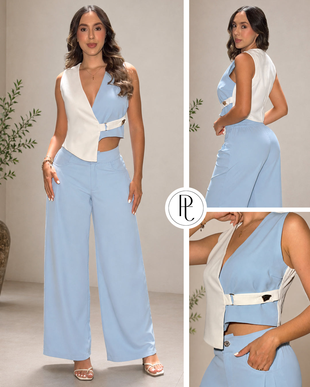 P74660 CONJUNTO KALIMERA AZUL HORTENSIA