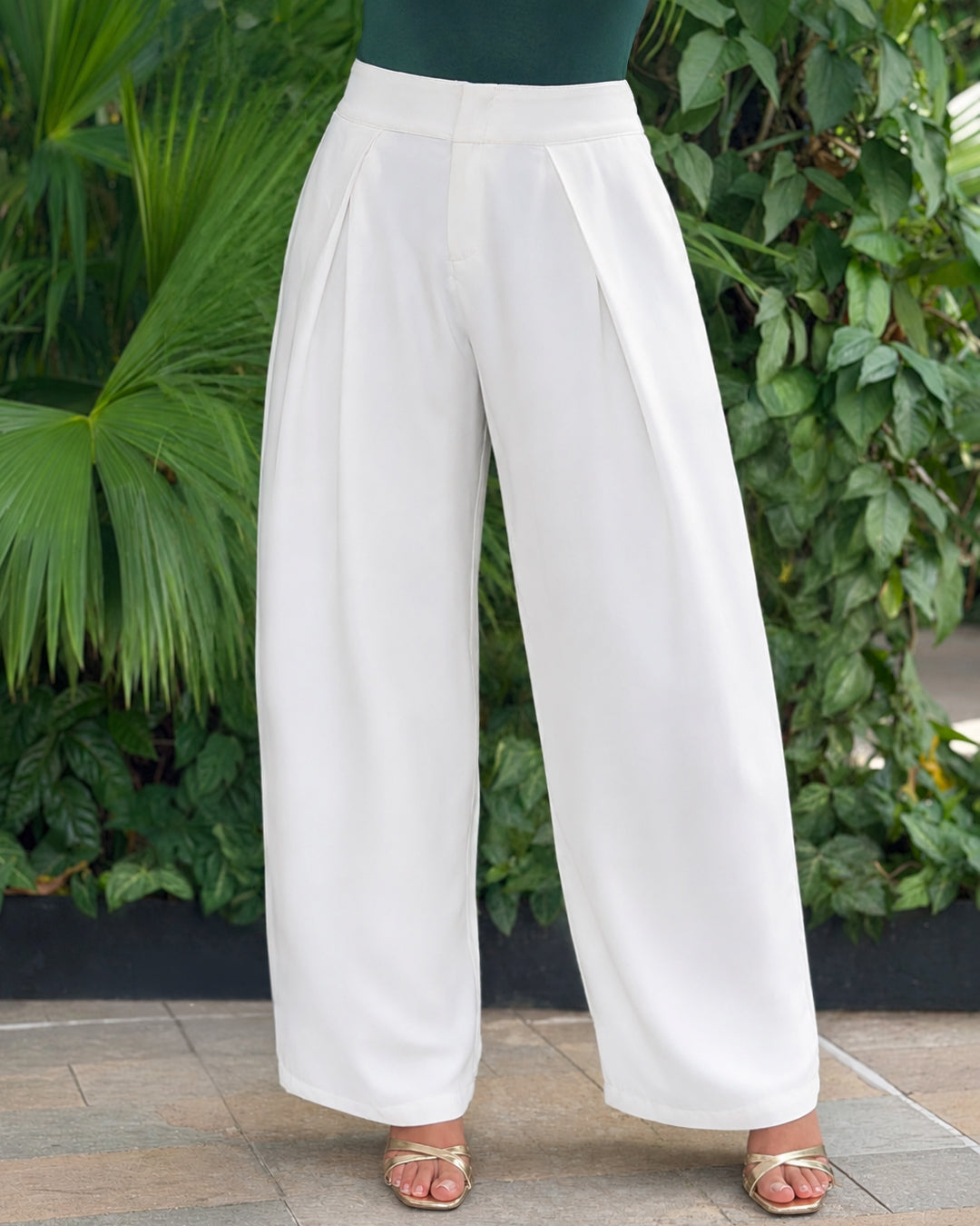 P74664 PANTALON KALIMERA MARFIL