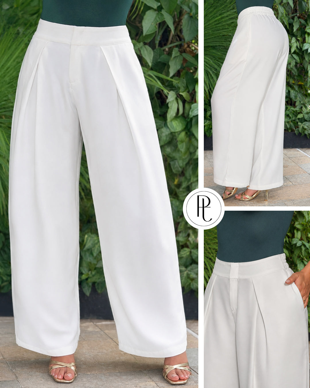 P74664 PANTALON KALIMERA MARFIL