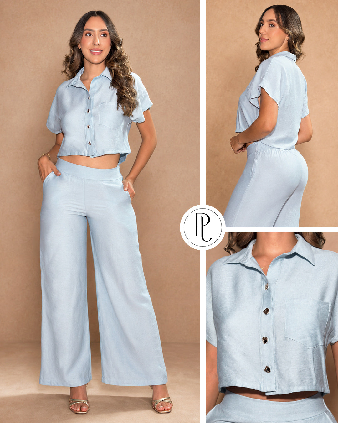 P74674 CONJUNTO POLIESTER AZUL