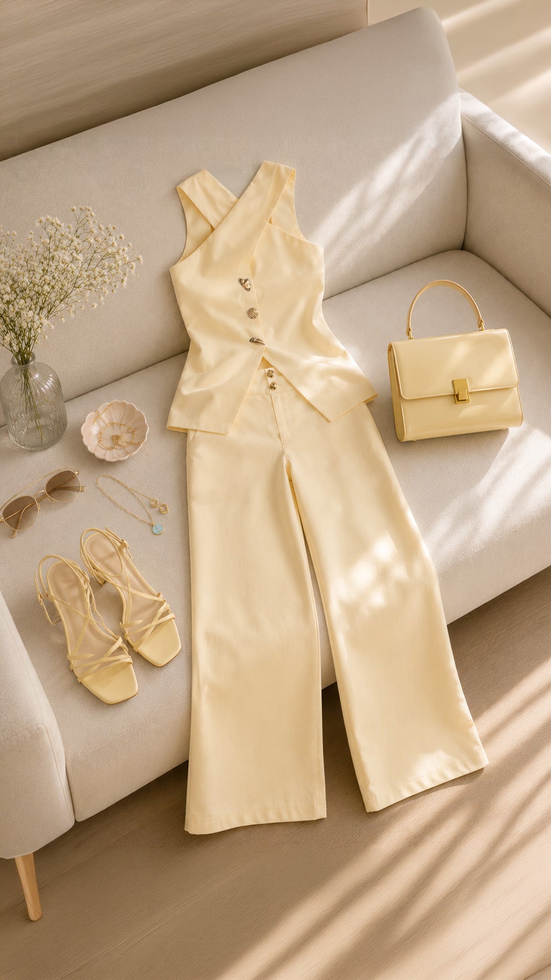 P74682 CONJUNTO CELINE AMARILLO