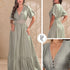 P74696 VESTIDO LINO POLIESTER VERDE