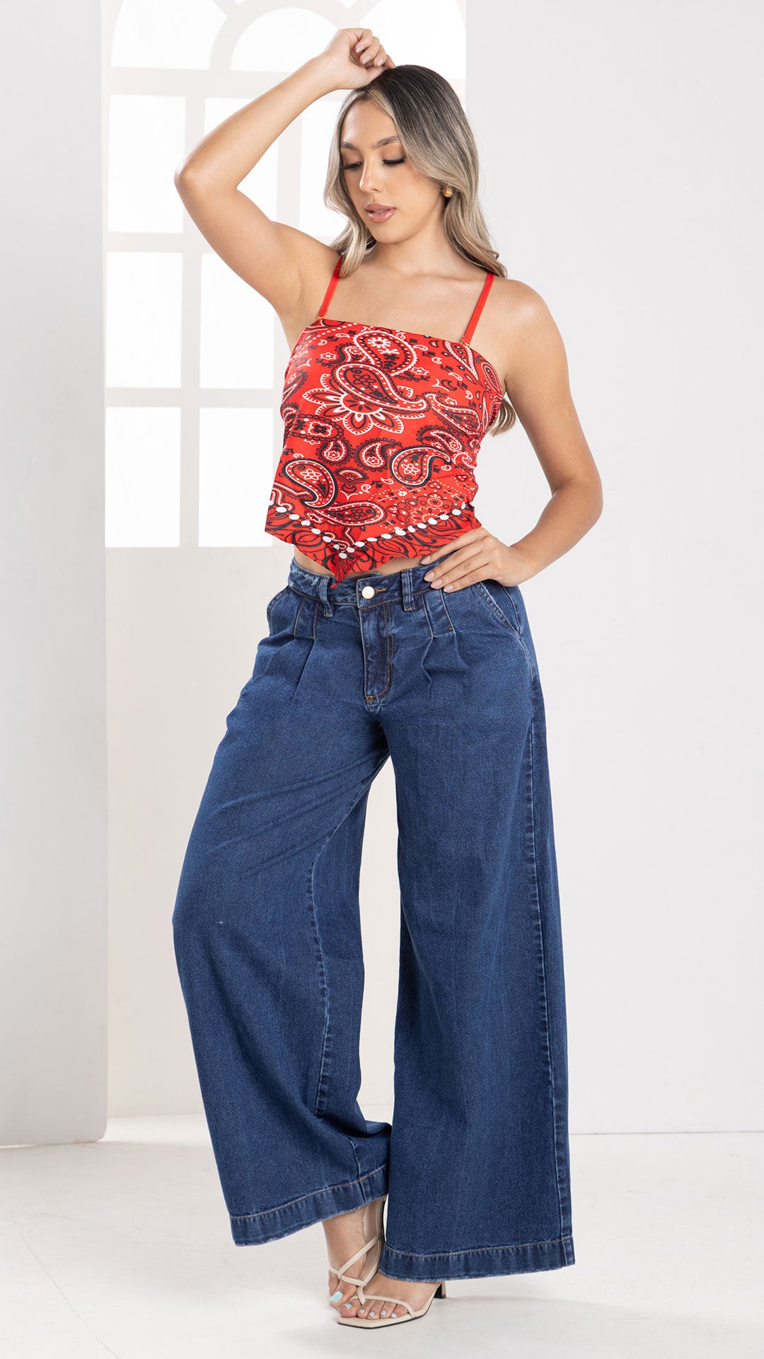 P3948 BLUSA AGATHA ROJO