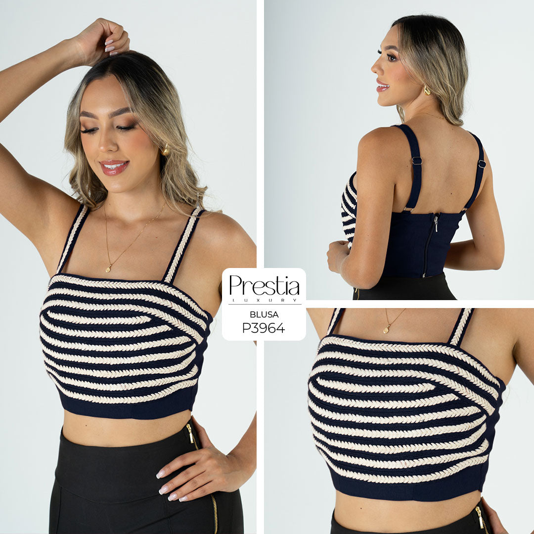 P3964 BLUSA BENGALINA AZUL