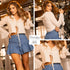 P3971 BLUSA CHIFON CREMA