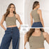 P3984 BLUSA BASICA POLIESTER VERDE PISTACHO