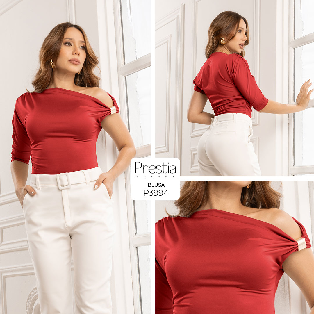 P3994 BLUSA JABON ROJO