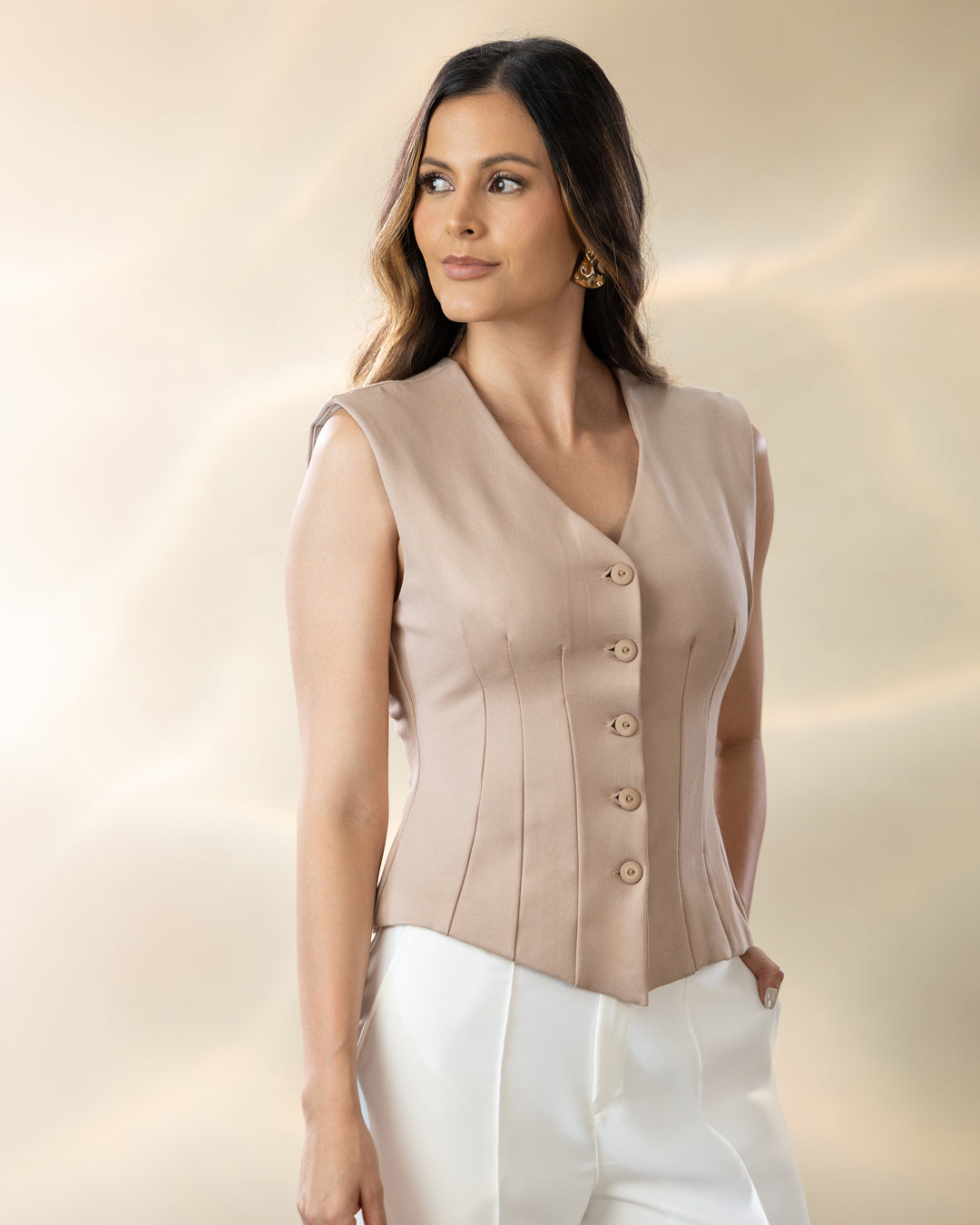 P4000 CHALECO PUNTIROMA CAMEL