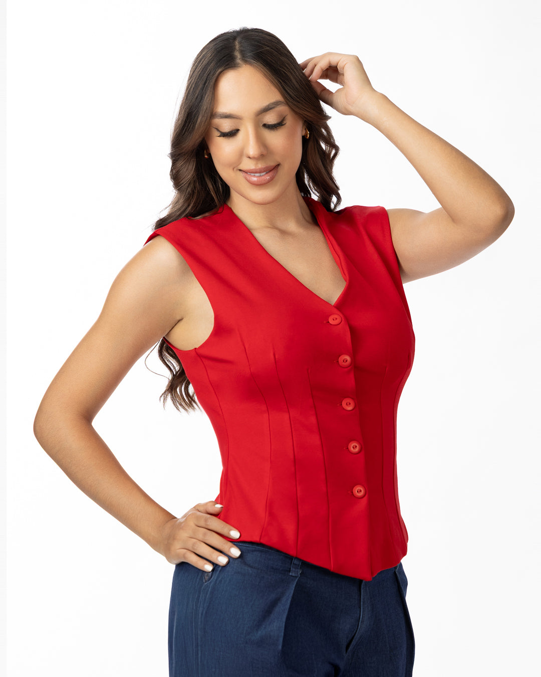 P4000 CHALECO PUNTIROMA ROJO
