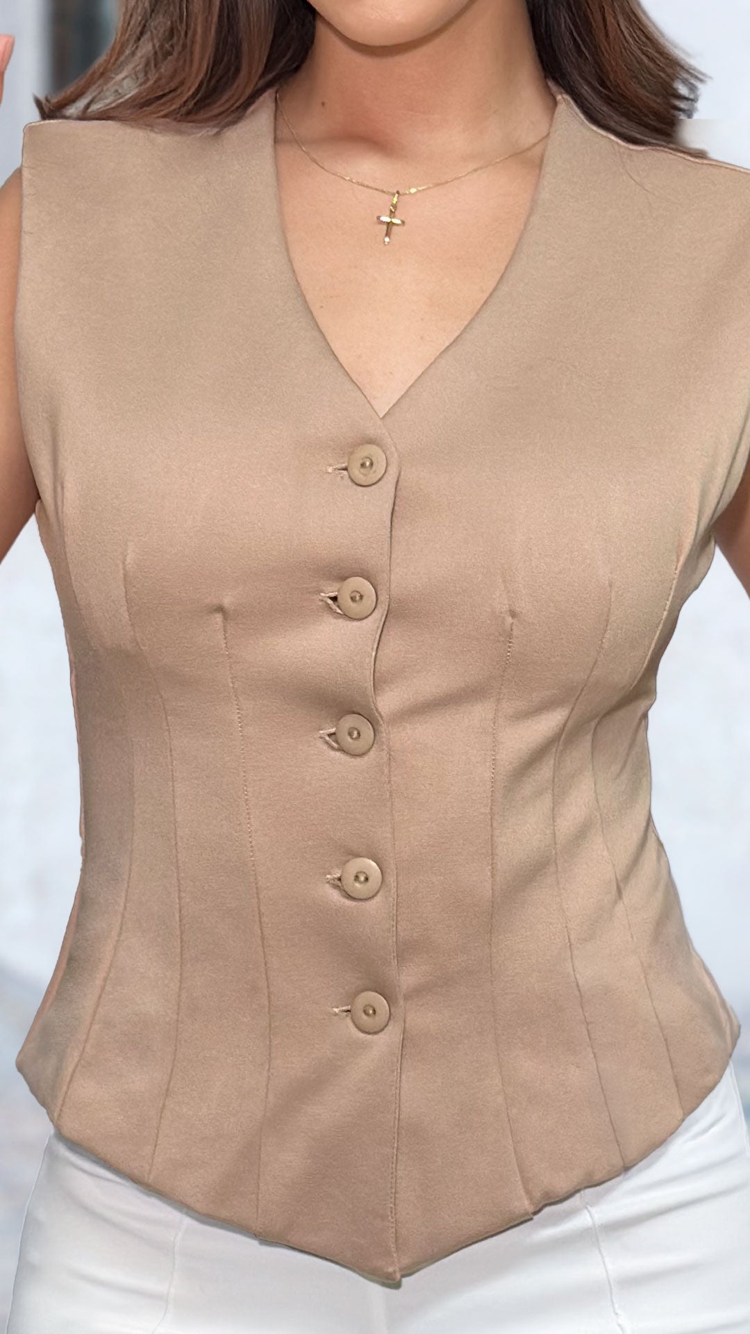 P4000 CHALECO PUNTIROMA CAMEL