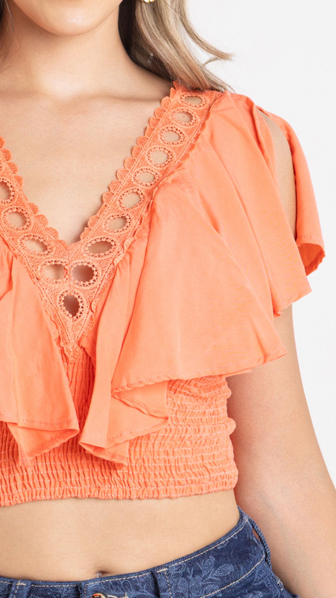 P4002 BLUSA CHALIS MANDARINA