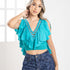 P4002 BLUSA CHALIS VERDE