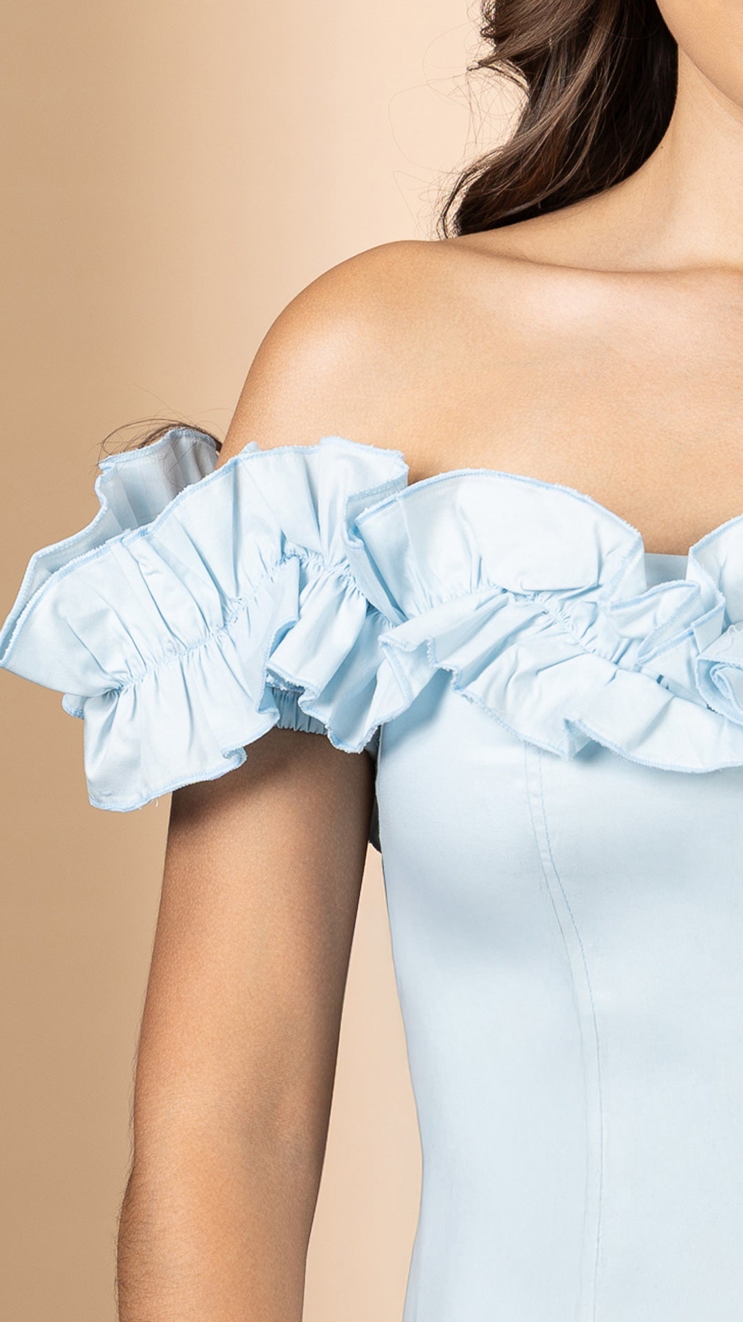 P4012 BLUSA POPELINA AZUL CELESTE