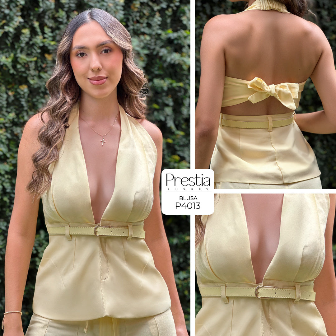 P4013 BLUSA FLOW AMARILLO